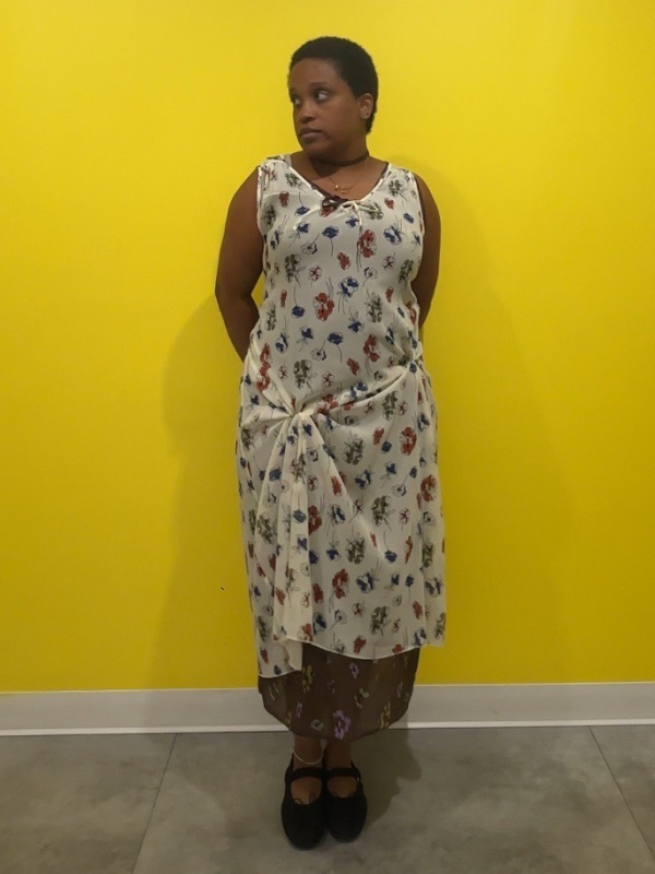 An outfit using Soft Sheer Cardigan and Flared Shirt Dress | Short