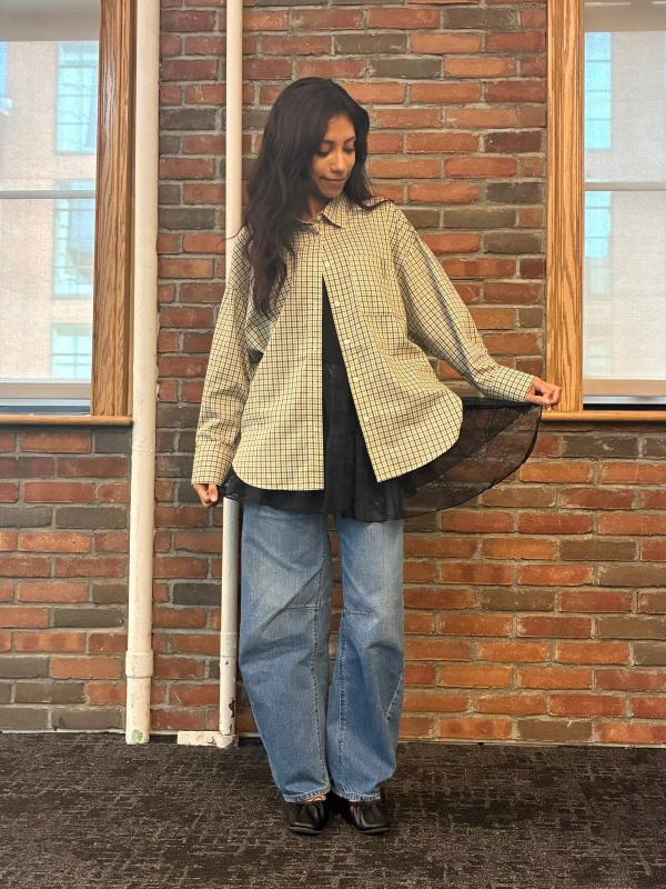 An outfit using Sheer Dot T-Shirt | Long | PF and Soft Sheer Tank