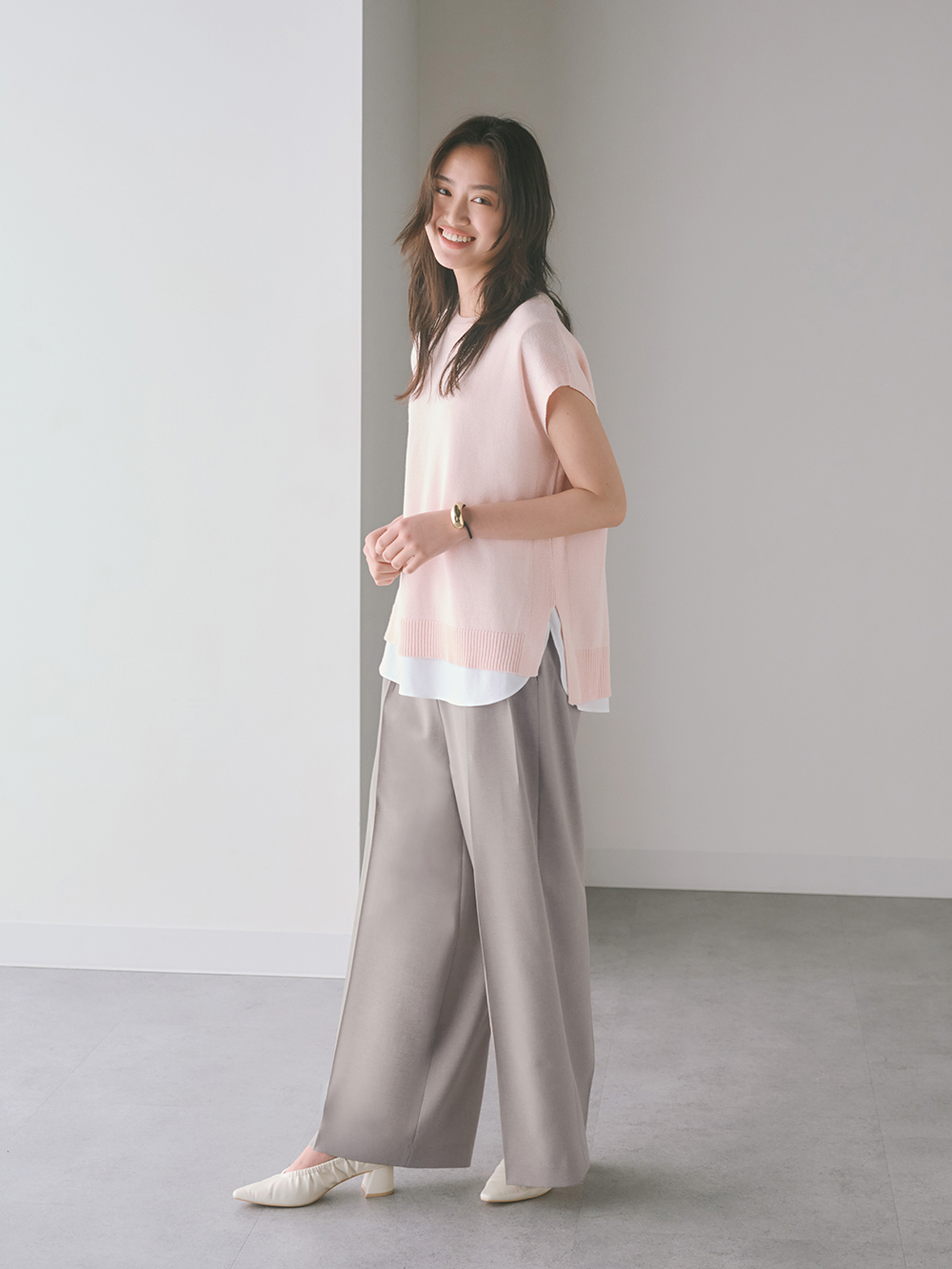 レイヤードコーデ