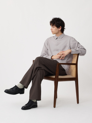 PLST(プラステ)公式 | 【丈長め】レーヨンブレンドワイドパンツ(メンズ)