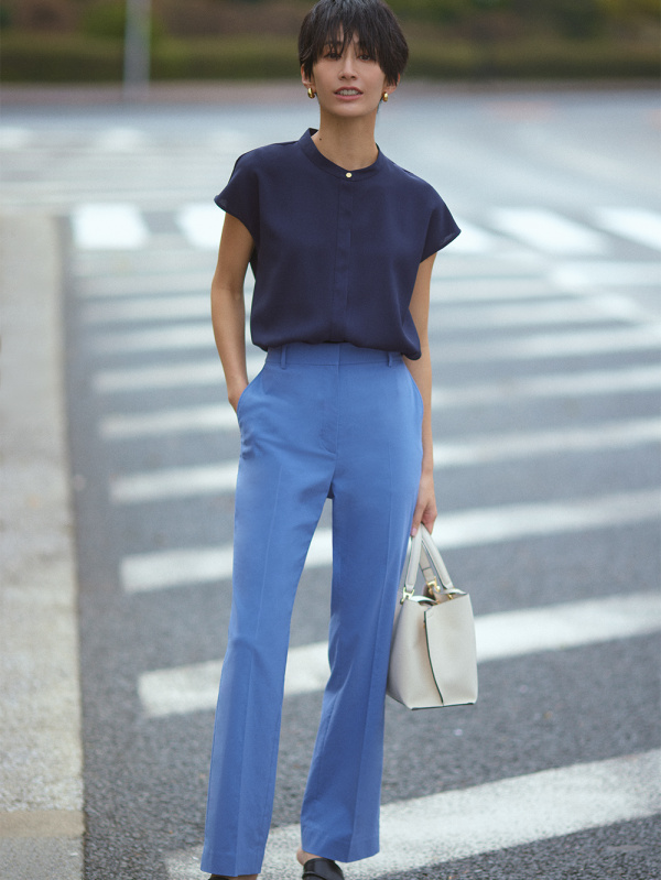 PLST(プラステ)公式 | ハイストレッチリネンミックススティックフレア