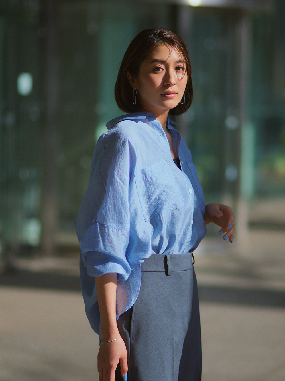 シアードルマンボリュームシャツ