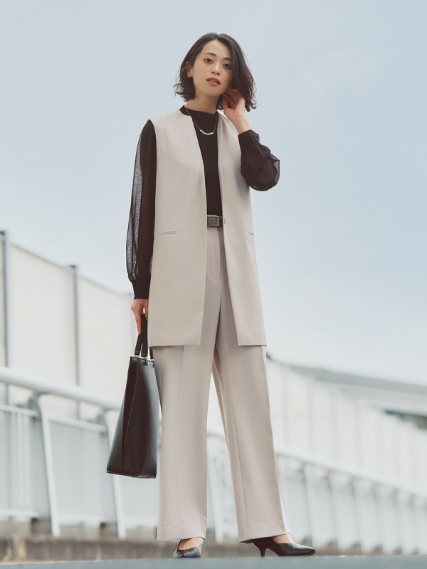【PLST】新品タグ付き✨3way コート　ジレ　ワンピ　M PLST】新品タグ付き✨3way コート ジレ ワンピ M