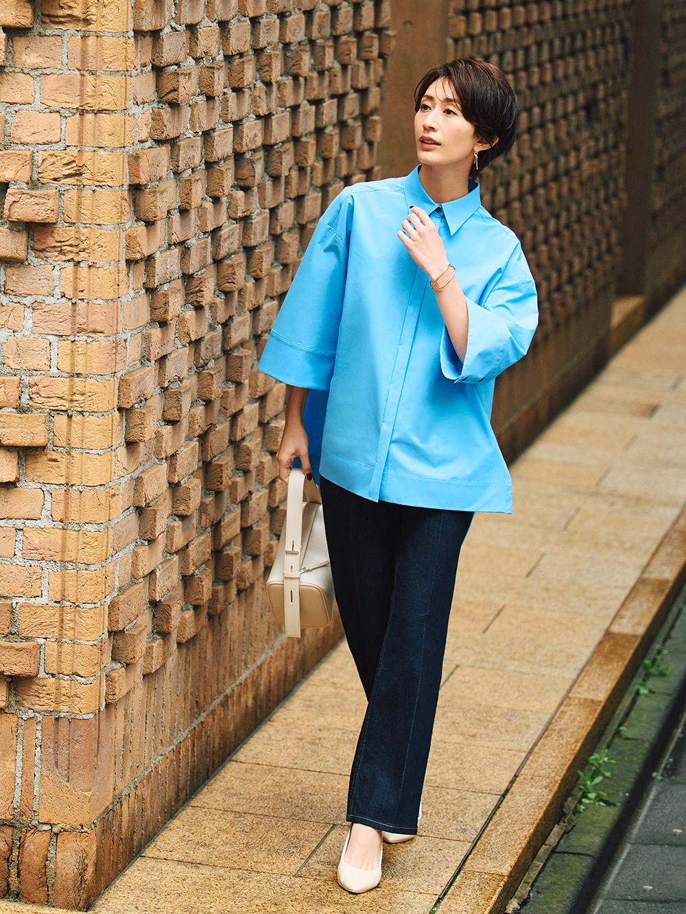 タイプライターワイドスリーブシャツ​