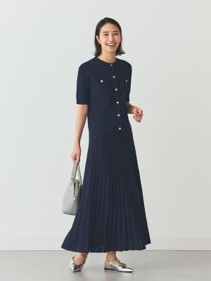 ⭐︎いちたろう⭐︎新品♡PLST♡レーヨンブレンドシアープリーツスカート PLST(プラステ)公式 | レーヨンブレンドシアープリーツスカート