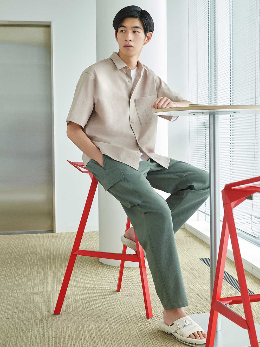 プレシャスドライレギュラーカラーシャツ