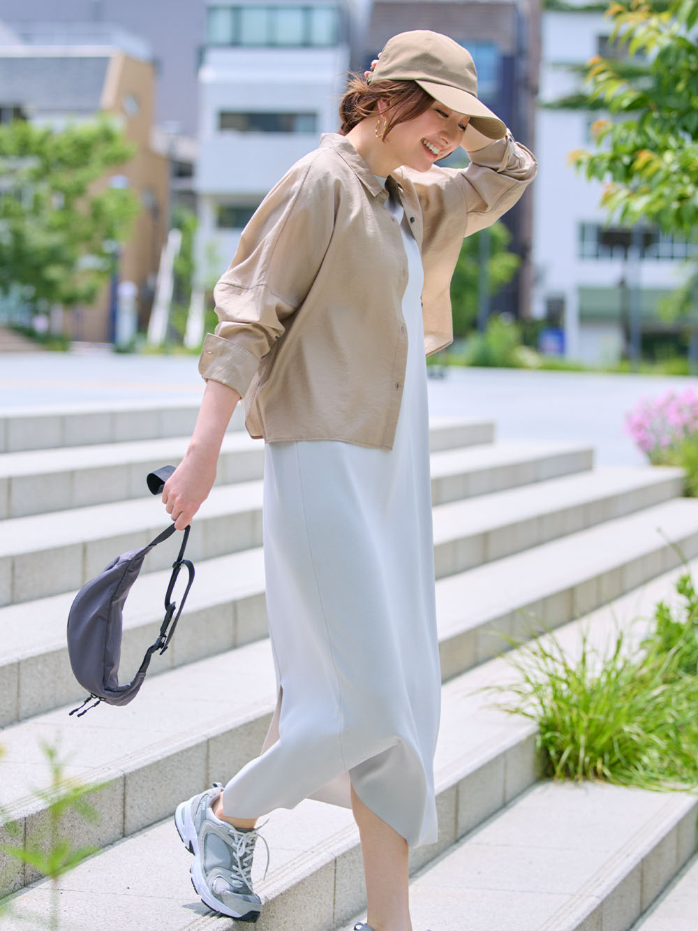 シアークロップドシャツ