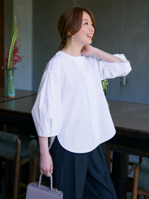 タグ付✨ENFOLD ソフトタイプライター　ブラウス　バルーンスリーブ　近年 ENFOLD ソフトタイプライターブラウス