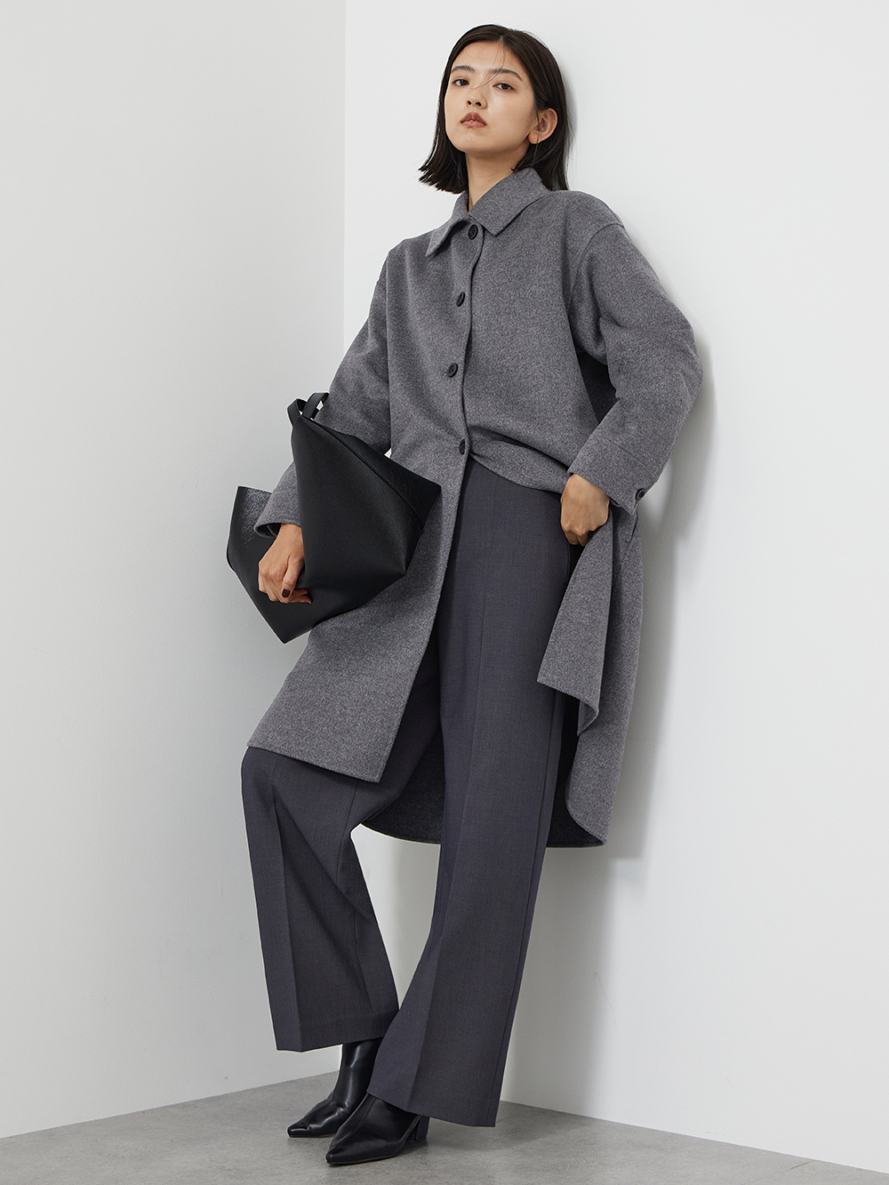 美品★SEASONS★ウールリバフーデットコート★オーバーサイズ★一枚仕立て 01abfc4ccc2714f4c92866cc029f49