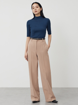 美品 プラステ ノーカラー セットアップXS ベージュ ポリエステル