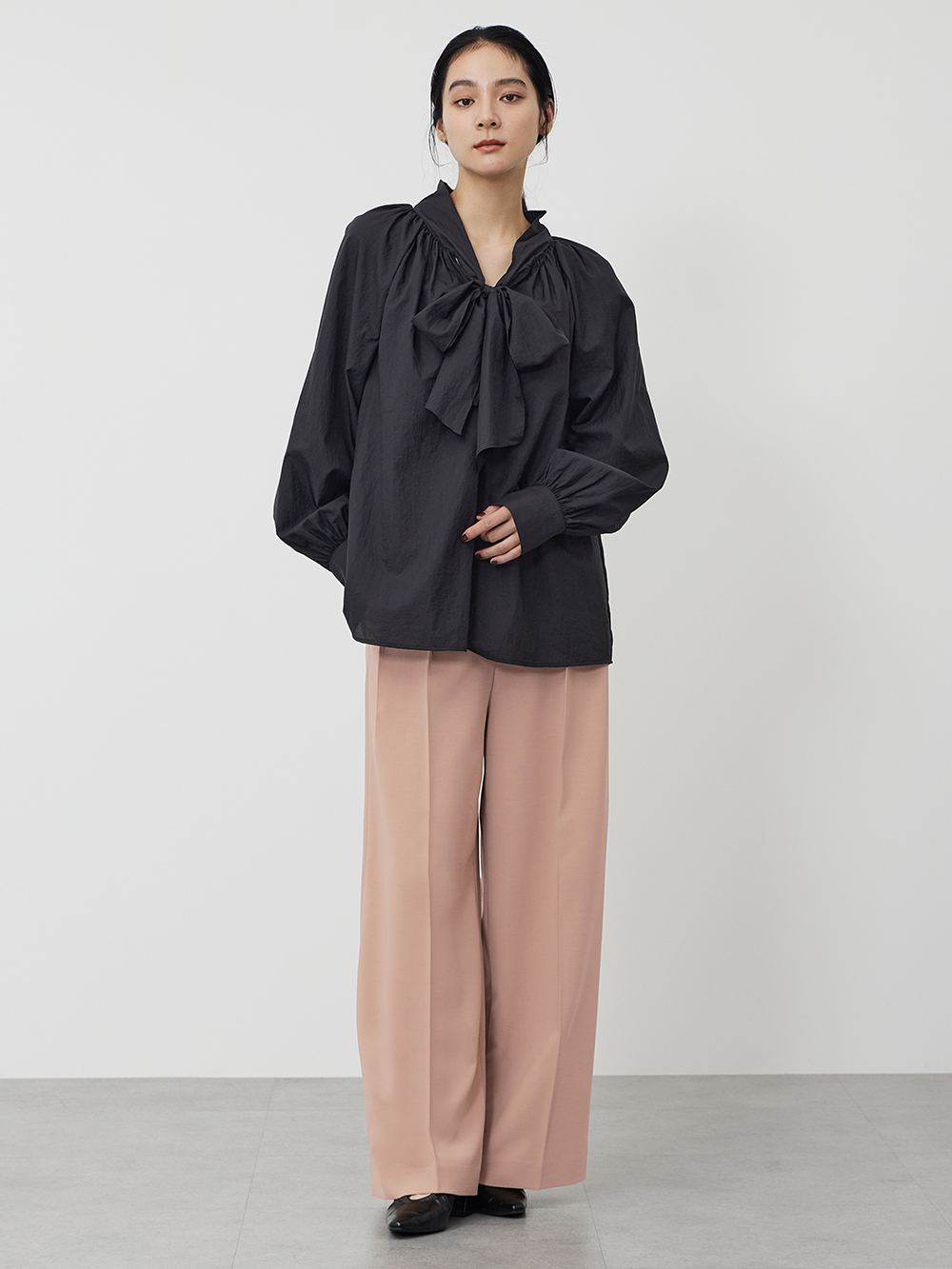 ストレッチツイルベルテッドジレ、ストレッチツイル2タックワイドフル