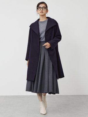 PLST(プラステ)公式 | ウールモッサ2WAYスタンドカラーコート