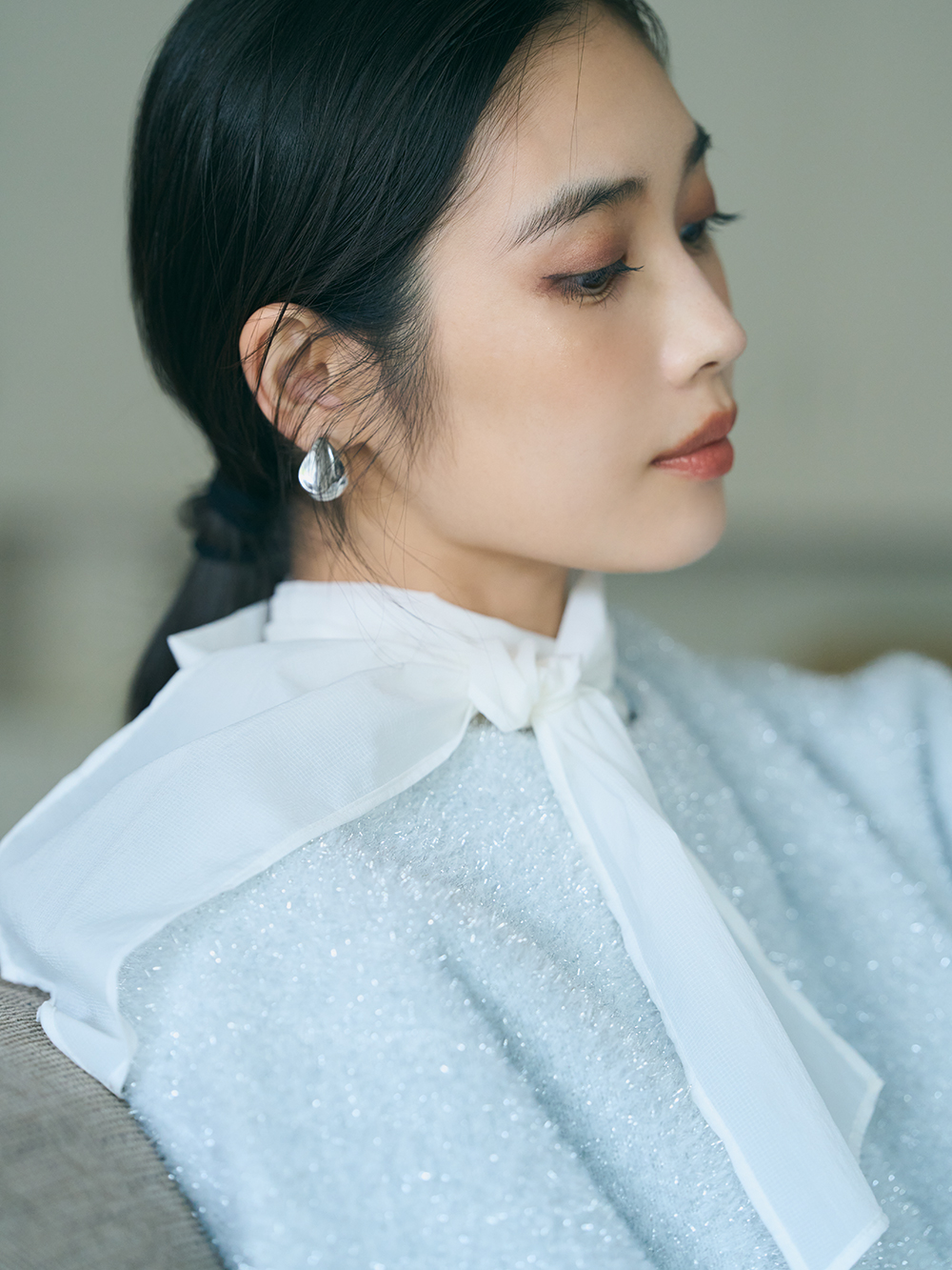 ラメフェザーヤーン2WAYカーディガン