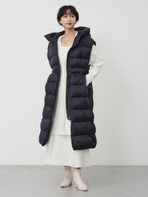 ＰＬＳT ダウンロングベスト　12/10まで出品 PLST(プラステ)公式 | リモンタパデッドロングベスト