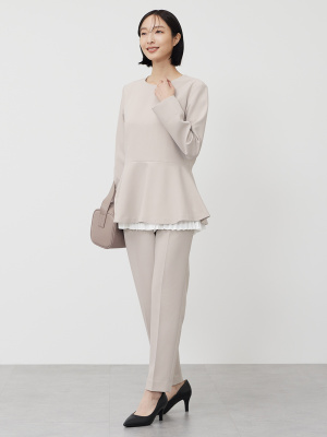 PLST(プラステ)公式 | ダブルクロスプリーツレイヤードセットアップ