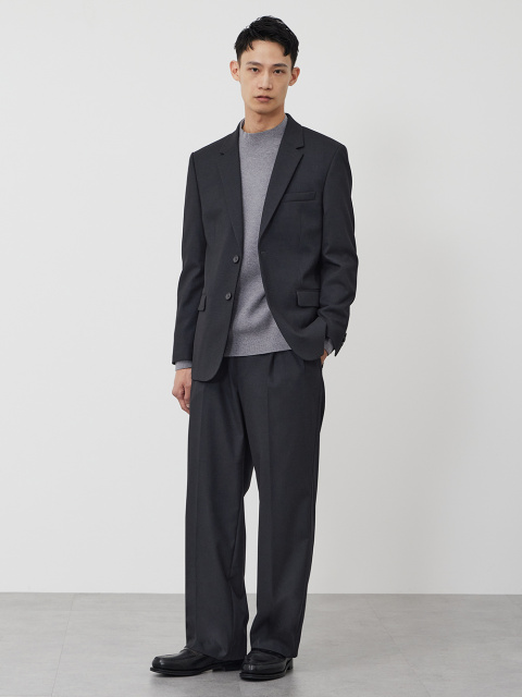 ウォッシャブルフラノワイドパンツ