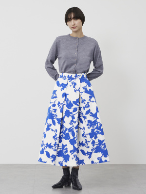 PLST(プラステ)公式 | フラワープリントアシンメトリーフレアスカート