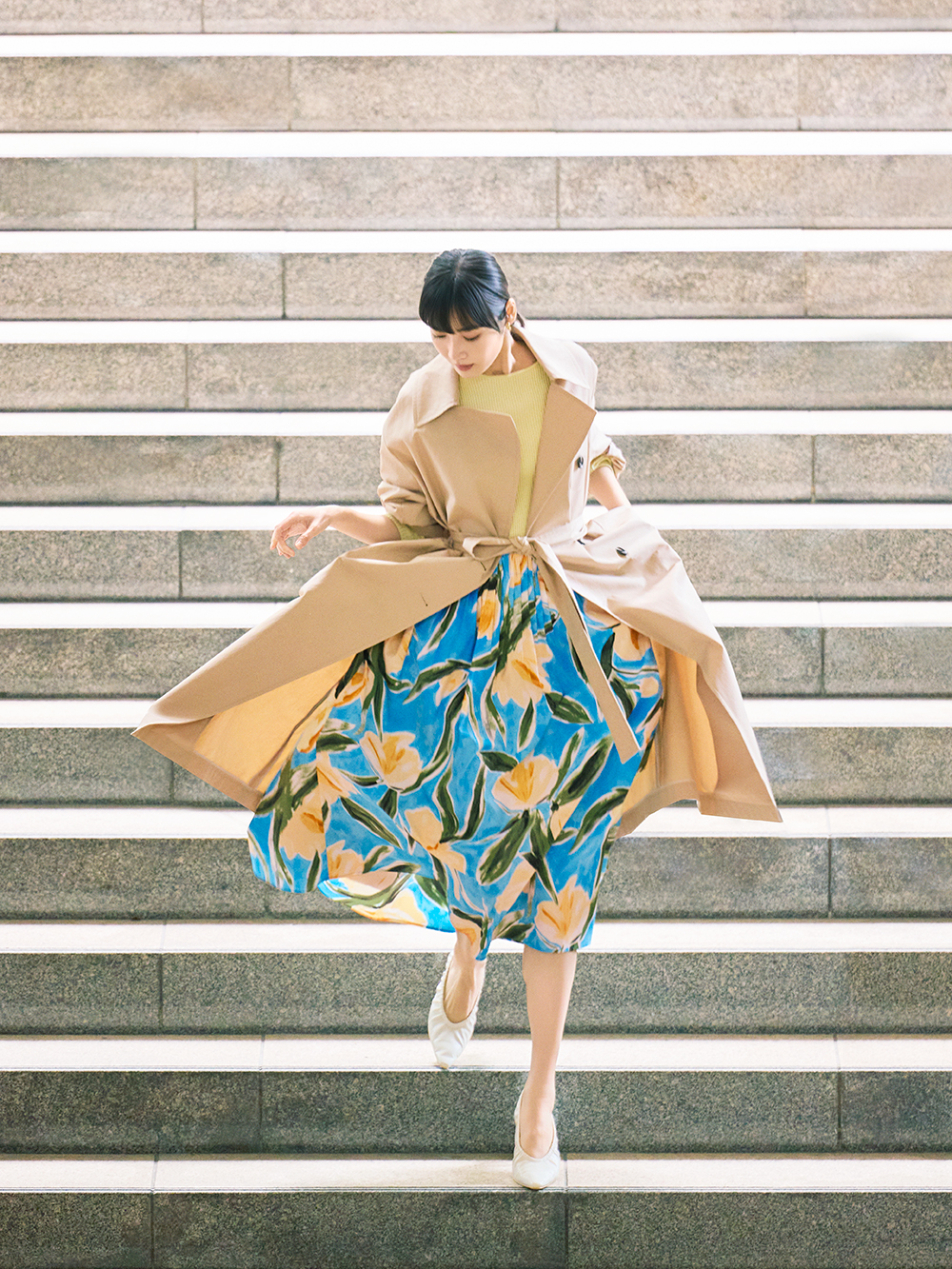 ギャザーボリュームスカート