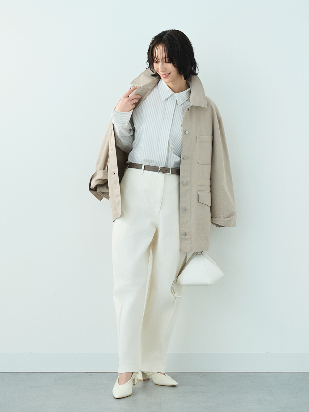 mama【PLST】トリアセブレンドカラーレスジャケットテーパード PLST(プラステ)公式 | トリアセブレンドカラーレスジャケット