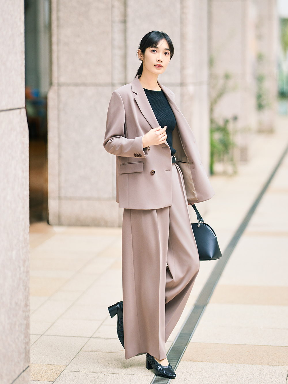 トリアセブレンドダブルジャケット、トリアセブレンド2タックワイド