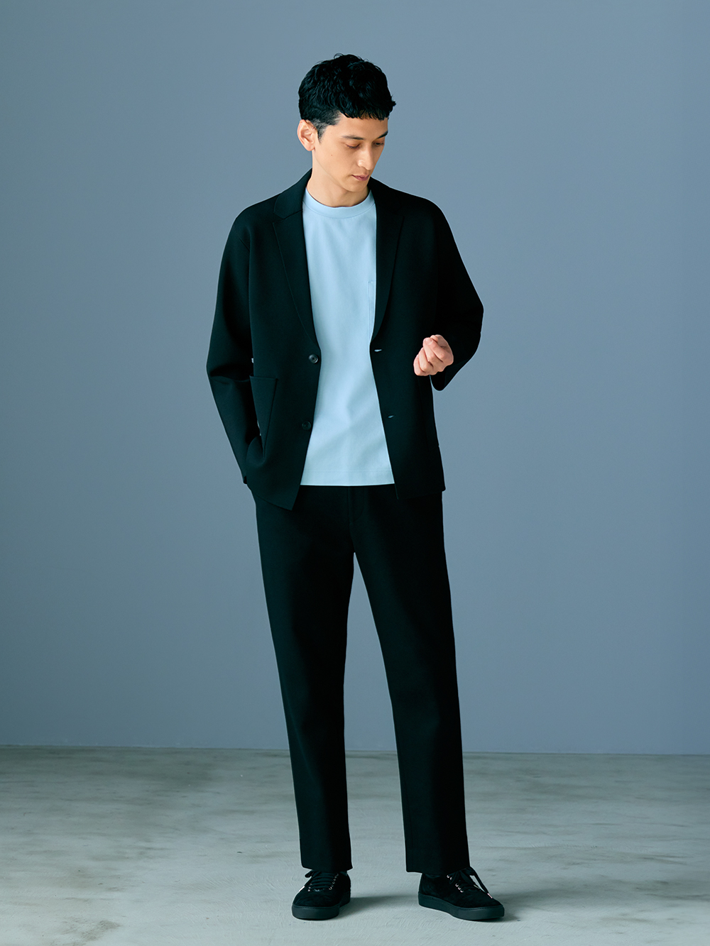 ミラノリブニットジャケット