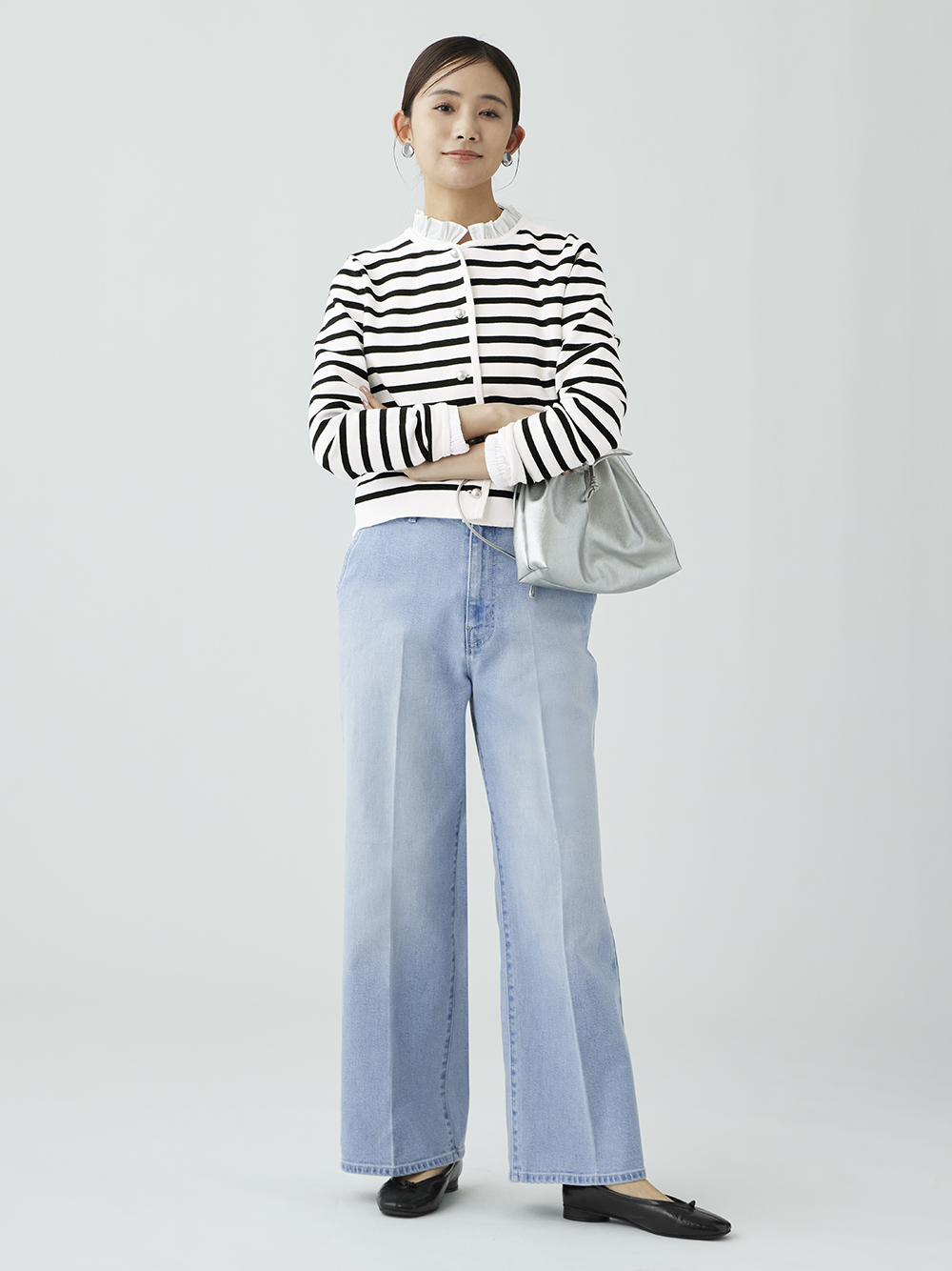 ワイドストレートジーンズ