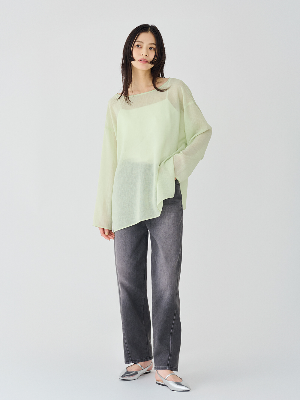 トリアセブレンドシアーブラウス