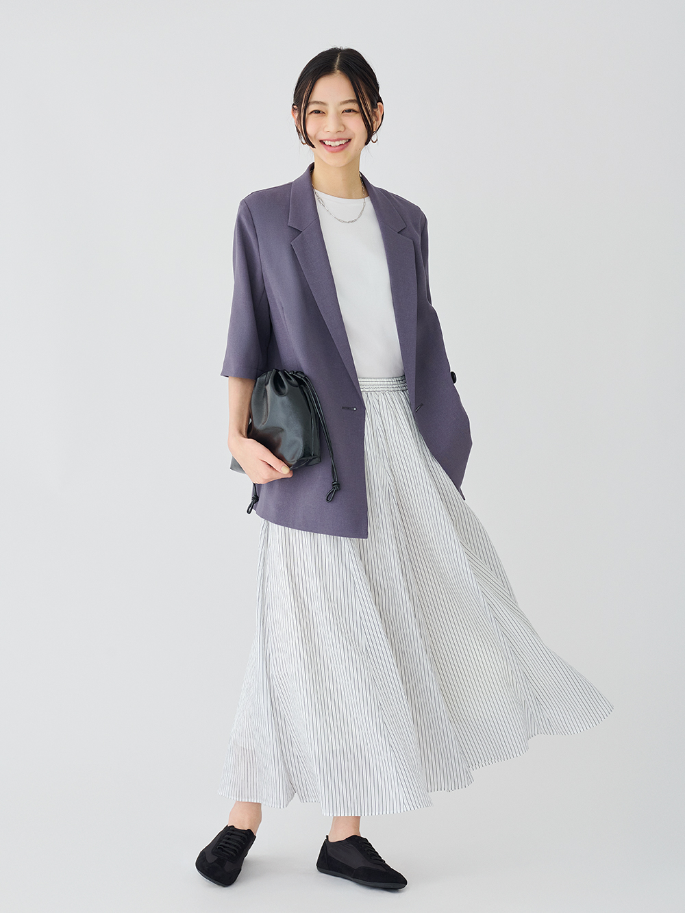 シアーボリュームフレアスカート