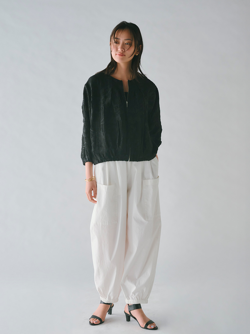 シアージャカードブルゾン