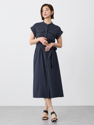 美品　プラステ　ダブルポケットシャツワンピース　M PLST(プラステ)公式 | ダブルポケットシャツワンピース(レディース)