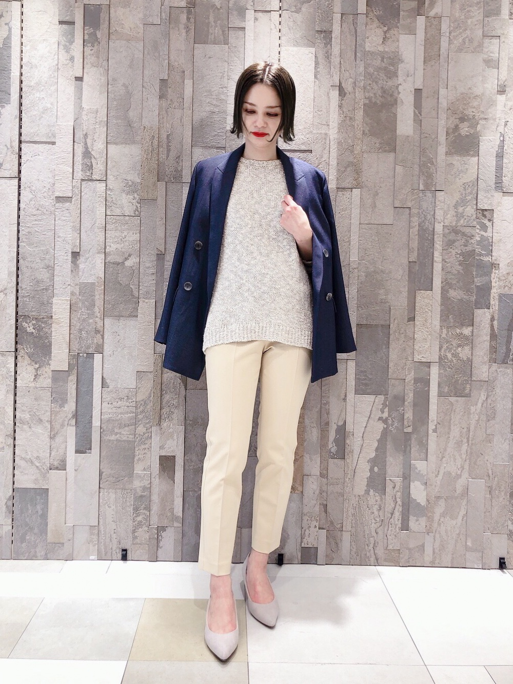 PLST♡トリアセブレンドオックスダブルジャケット&パンツ （セットアップ） PLST(プラステ)公式 | トリアセブレンドダブルジャケット
