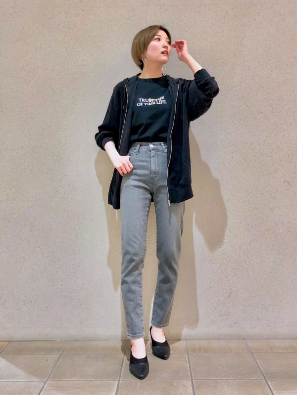 PLST(プラステ)公式 | スリムテーパードジーンズ（グレー） 122106041