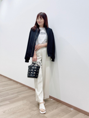 ジャケット ＰＬＳＴ PLST(プラステ)公式 | コットンナイロンツイルボマージャケット