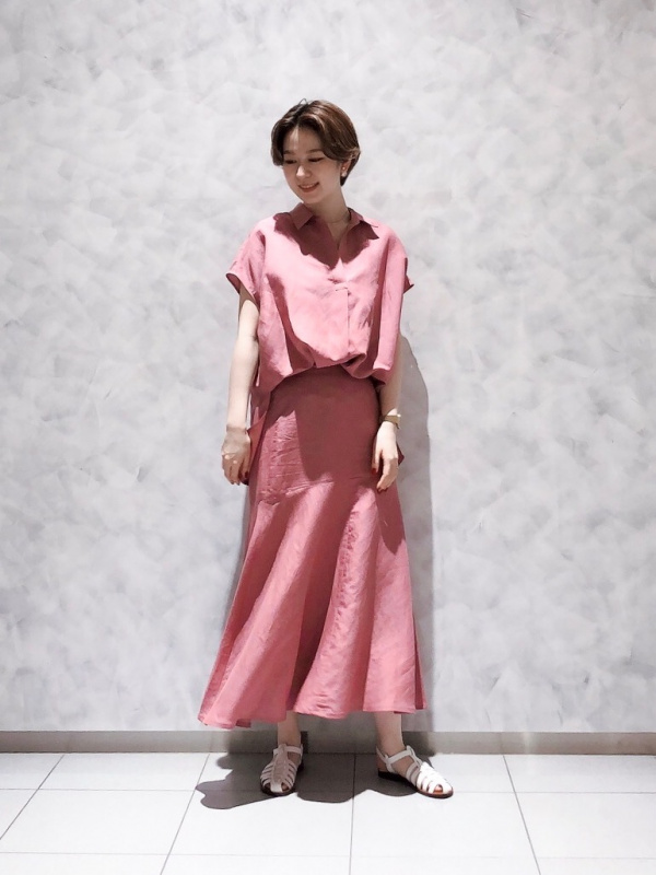 PLST(プラステ)公式 | リネンブレンドシャツスカートセットアップ