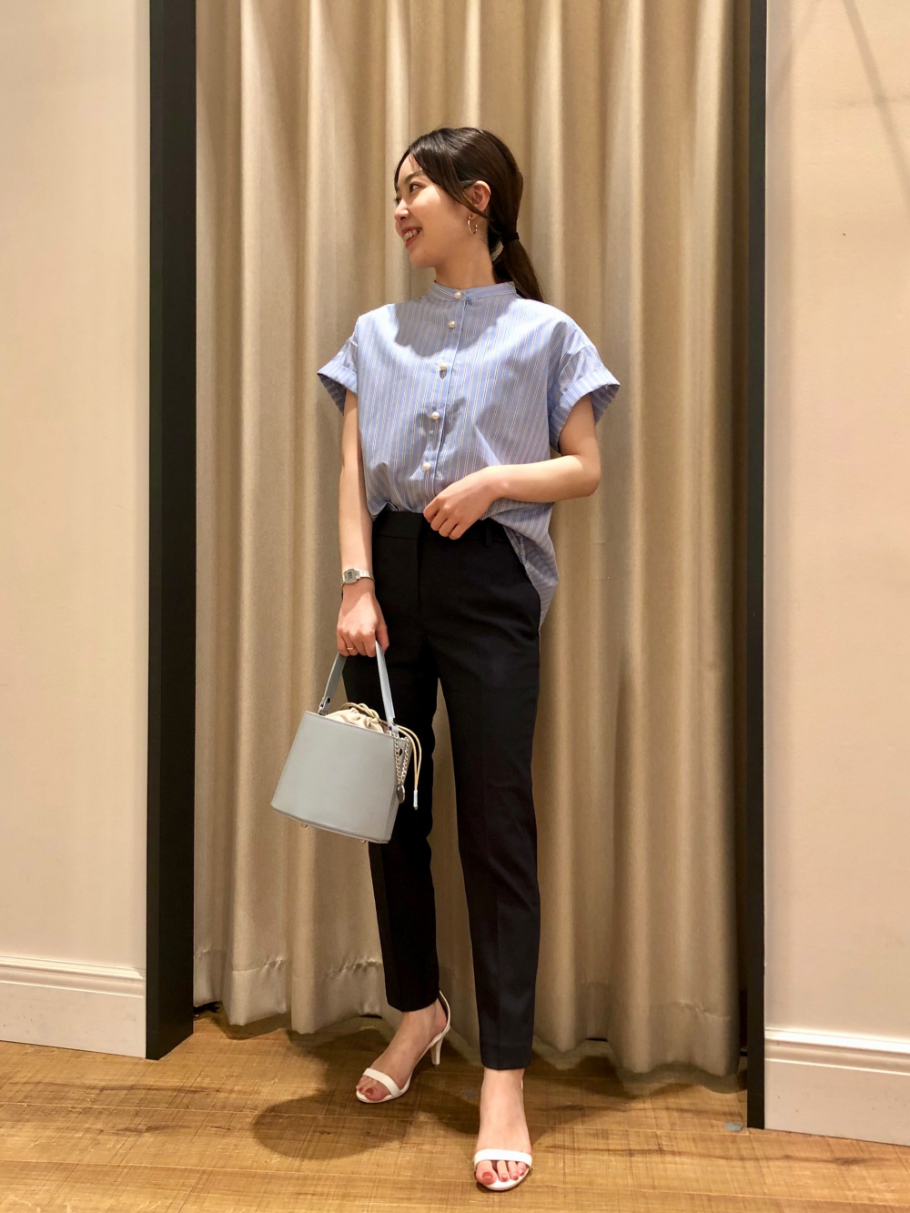 2WAYライトストレッチカラーレスジャケット、ベーシックTシャツ」の