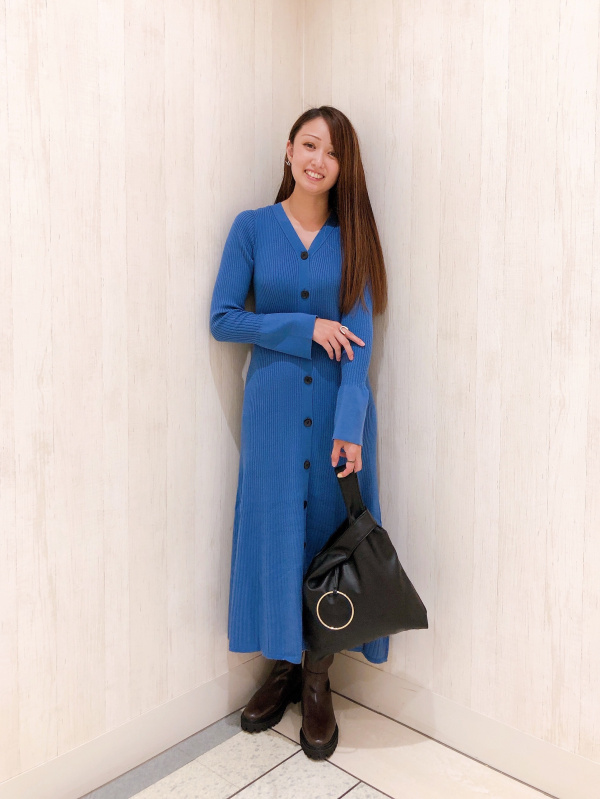 高級　ゆったりサイズ　PLST ニット　ロング　カーディガン