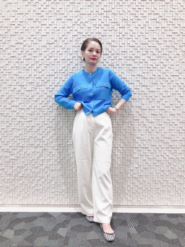 PLST(プラステ)公式 | メタルボタンクルーネックカーディガン 122403024