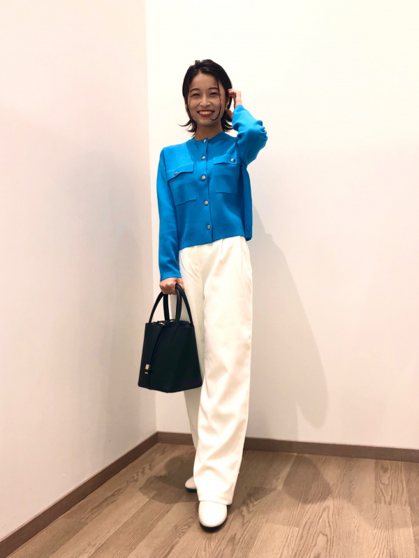 PLST(プラステ)公式 | メタルボタンクルーネックカーディガン 122403024