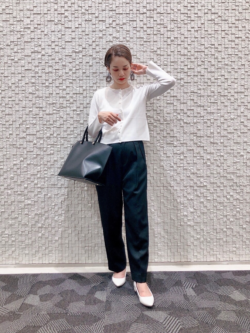 2WAYライトストレッチカラーレスジャケット、ツイルタックワイドパンツ