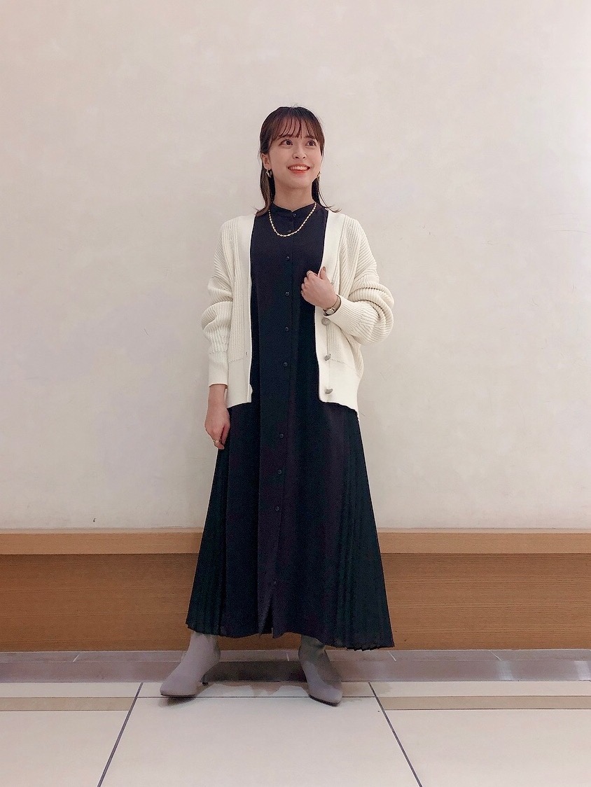 サイドプリーツシャツワンピース サイドプリーツシャツワンピース