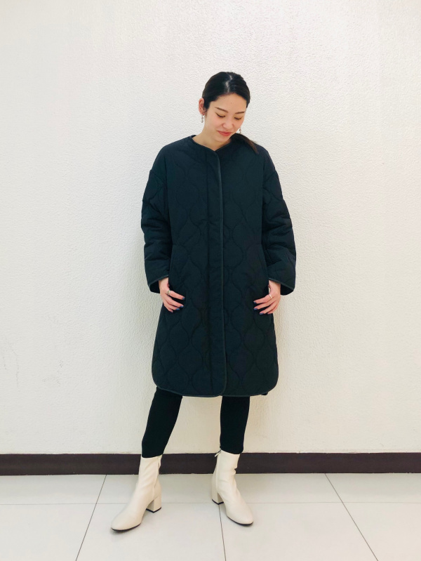 キルティングコート（レディース）の着用コーディネート一覧| プラステ
