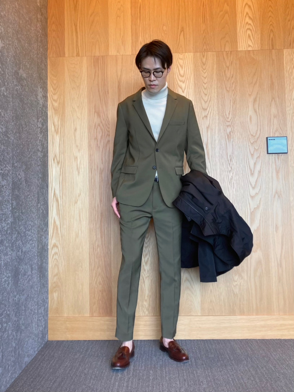 PLUS STYLE トラウザーズ（ダブルクロス）、ダブルクロスジャケット