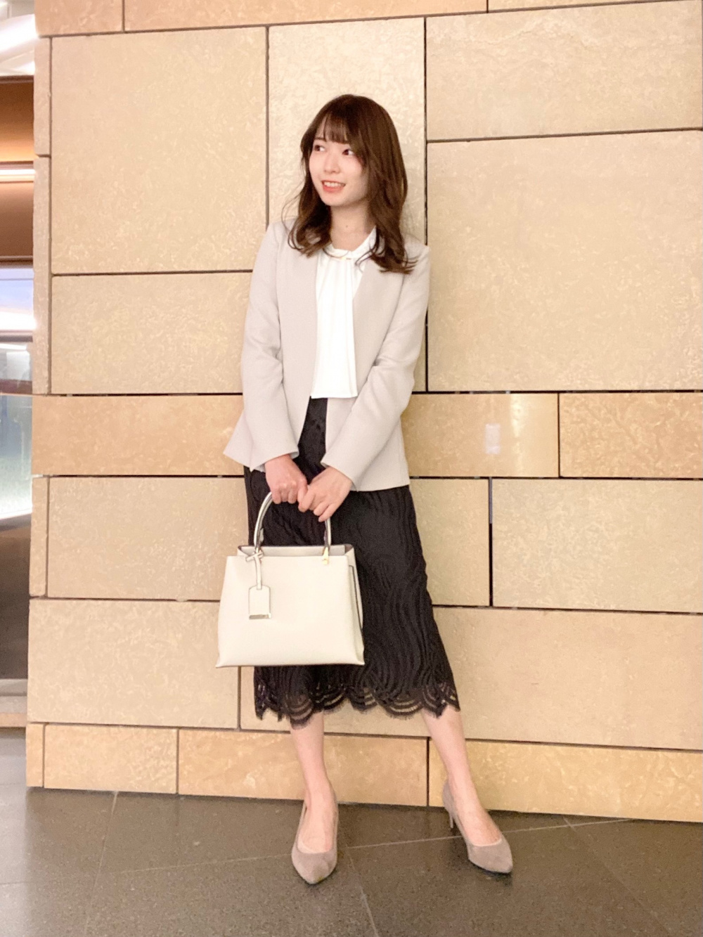 美品　プラステ　ジョーゼットメタルパーツタイブラウス PLST - 美品 プラステ ジョーゼットメタルパーツタイブラウスの通販 by