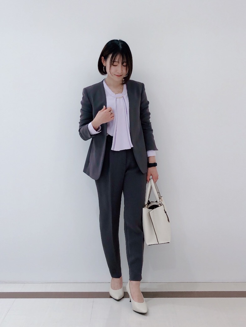 美品　プラステ　ジョーゼットメタルパーツタイブラウス PLST - 美品 プラステ ジョーゼットメタルパーツタイブラウスの通販 by