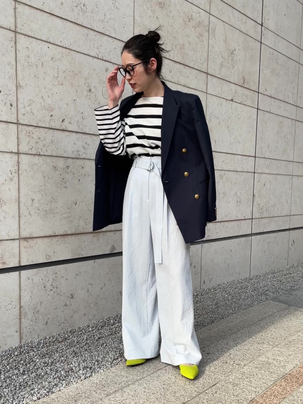 【美品】PLST ロングジレ パンツ PLST(プラステ)公式 | トリアセテートロングジレ