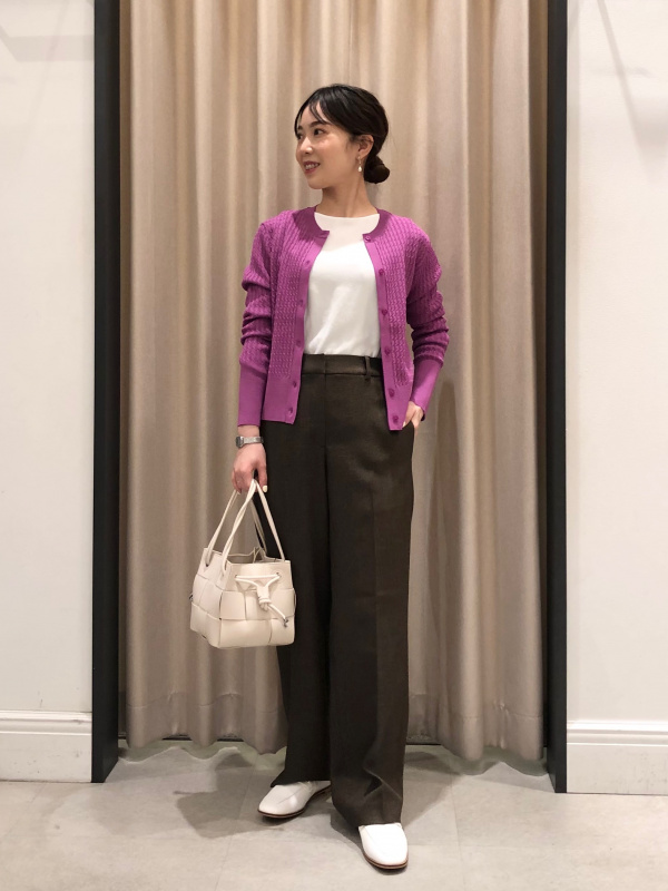 プラステ　シャークスキン　セットアップ　ベージュ 公式スタイリング | プラステ