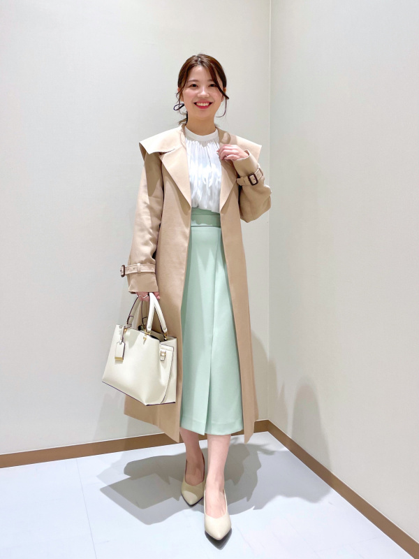 PLST(プラステ)公式 | アセテートコットンワイドカラーコート 123109001