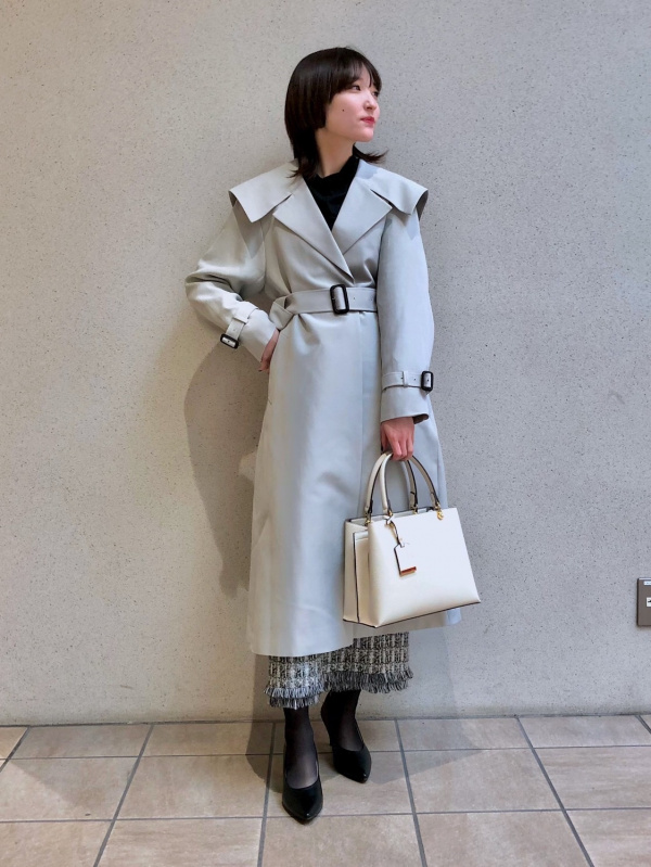 PLST(プラステ)公式 | アセテートコットンワイドカラーコート 123109001