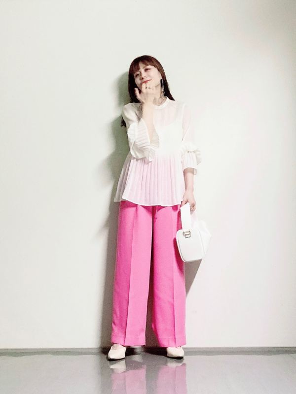 PLST(プラステ)公式 | バックサテンイージーワイドパンツ 123106007