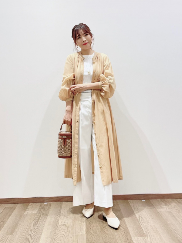 ボリュームスリーブシアーシャツワンピース(長袖)(レディース ボリュームスリーブシアーシャツワンピース(長袖)(レディース